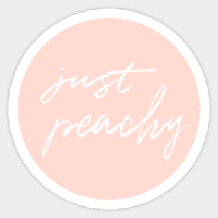 just peachy Sticker